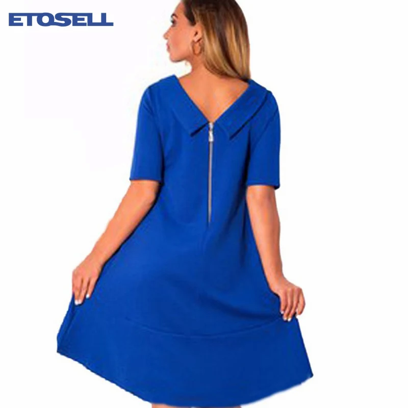 Летнее женское платье с круглым вырезом сексуальное мини-платье v-образным на