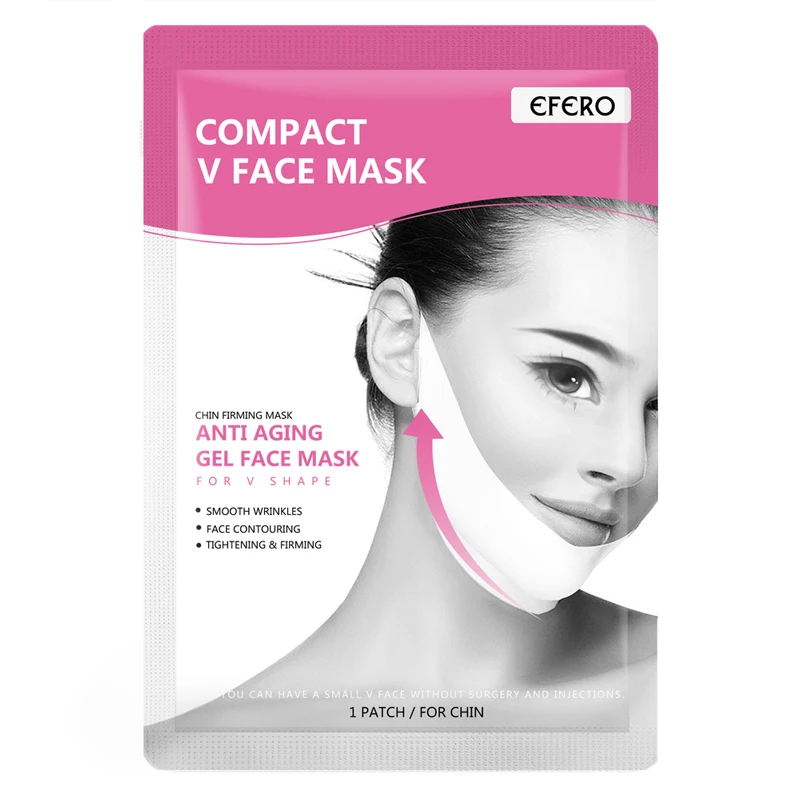 Женские лифтинговые v-образные маски до подбородка, лифтинг, крем для похудения, гладкие морщины, маска для лица, шеи, отслаивающиеся маски, бандаж, маска для лица EFERO