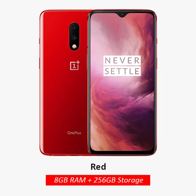 8GB 256GB Red Мобильный телефон OnePlus 7, 8G ram, 256G rom, Snapdragon 855, 6,41 дюймов, 48MP+ 16MP, две камеры, NFC, 4G LTE, смартфон - Color: 8GB 256GB Red