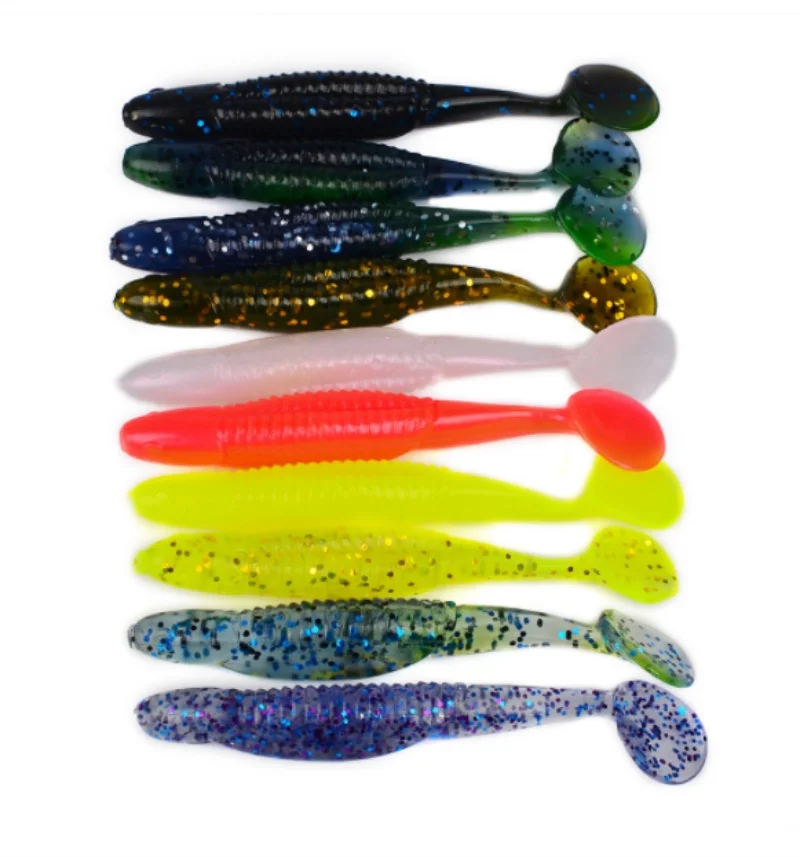 6 шт./лот 9 см рыболовные приманки наживки легкая приманка для плавания мягкая