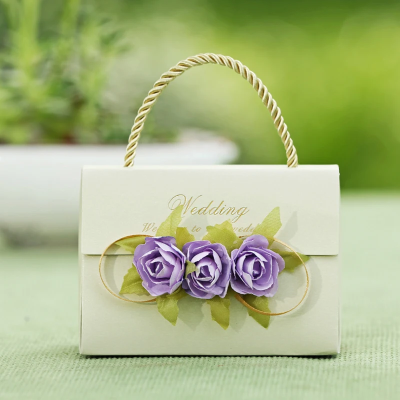 10 шт. Бесплатная доставка портативный пакет Подарочная коробка Свадебный для