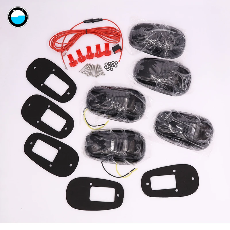 5 шт./компл. дымчатый светодиодный светильник на крышу автомобиля фара для пикапа