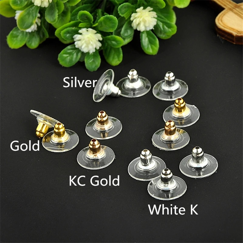 Заглушка для сережек-гвоздиков золотая 200 шт. | Украшения и аксессуары