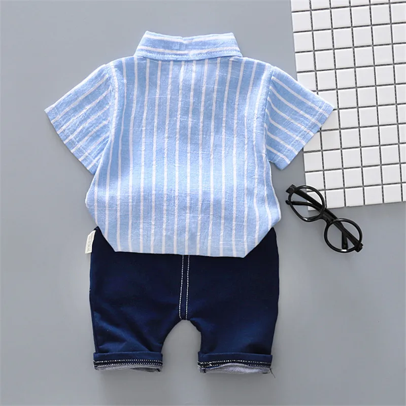 BibiCola/новый летний Комплекты одежды для детей до года маленьких мальчиков хлопок
