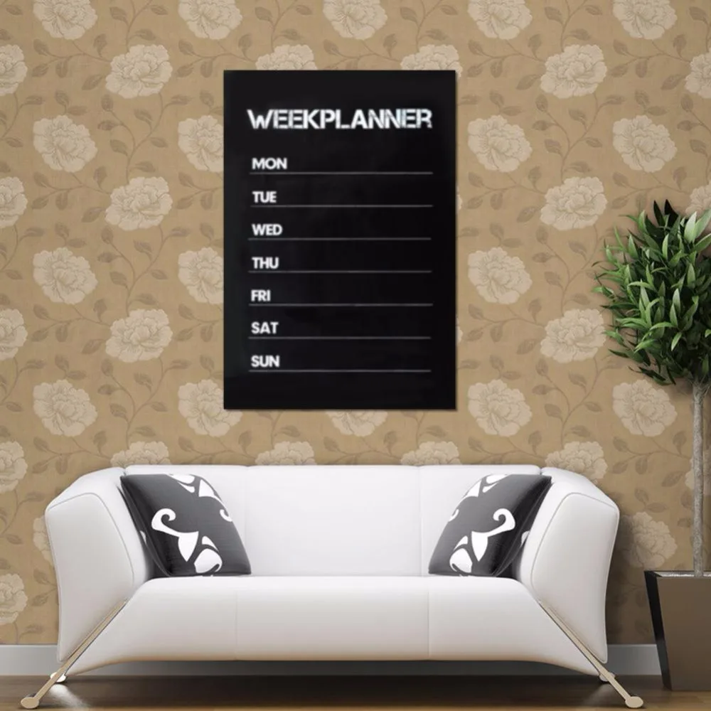 Cobee 45*31 см еженедельная доска наклейка планировщик календарь Основные памятки мел доска дополнение гостиная