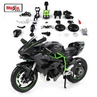 maisto 112 kawasaki ninja h2r assembly diy motorcycle bike model kit free shipping new arrival 39198