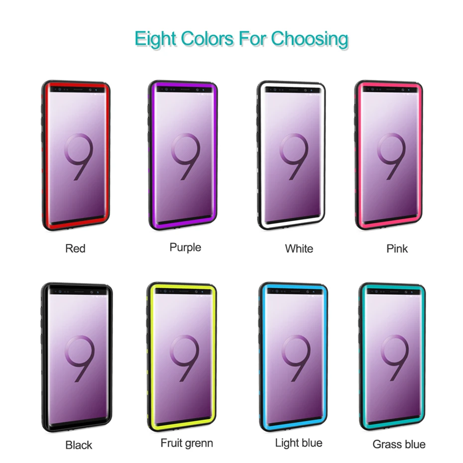 For Samsung Note 8 9 Waterproof Case Original Redpepper Snowproof Dustproof Phone Shell Galaxy Cover |