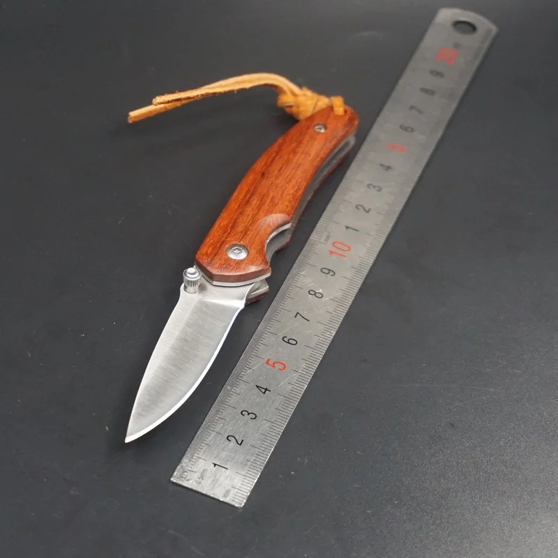 Тактический нож высокой твердости складной для выживания стальной D2 самообороны