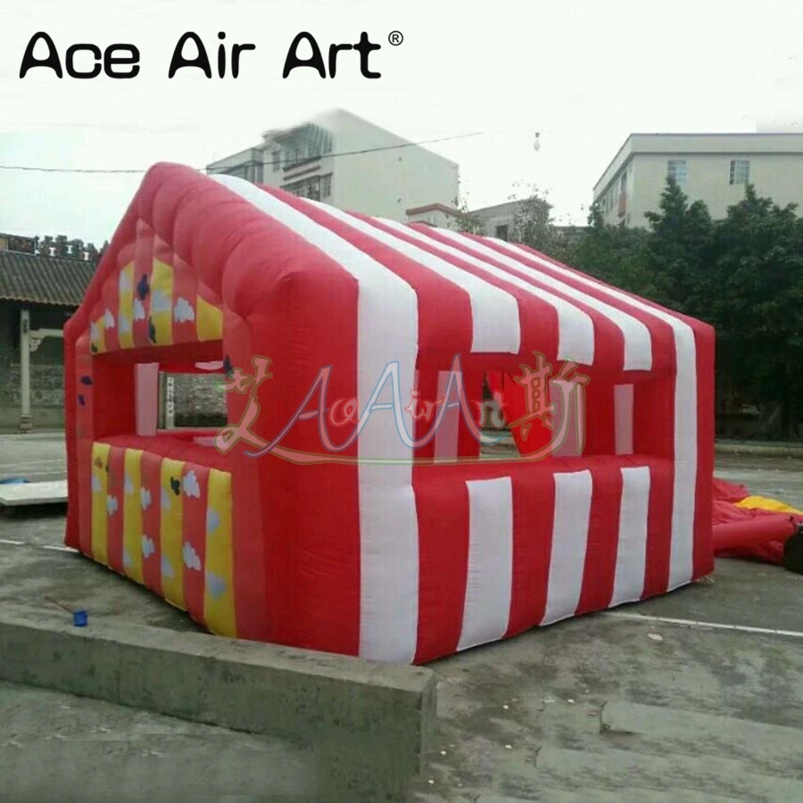 Стоячая надувная концессионная кабина станция для стойки флосс конфет