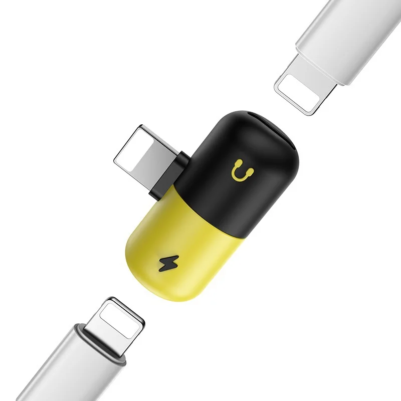 VRURC Портативный 3 в 1 аудио Зарядное устройство адаптер для iPhone X 7 8 плюс