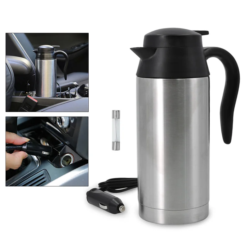 Портативная Автомобильная нагревательная чашка 750 мл с зарядным устройством для