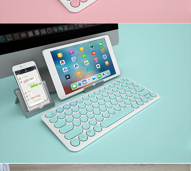 B.O.W многофункциональная bluetooth-клавиатура-Совместимость с Windows, Mac, Android, iPad, iPhone, Apple tv-простое переключение до 3 устройств