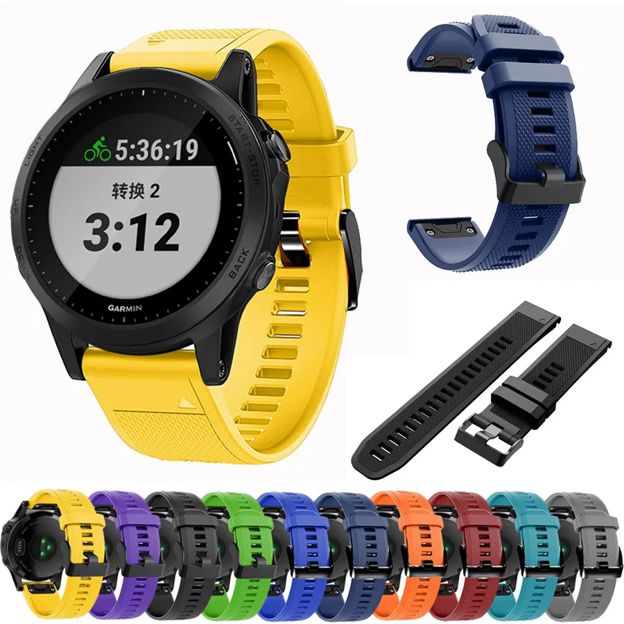 Ремешок спортивный для наручных часов Garmin Forerunner 945 935 22 мм | Наручные часы
