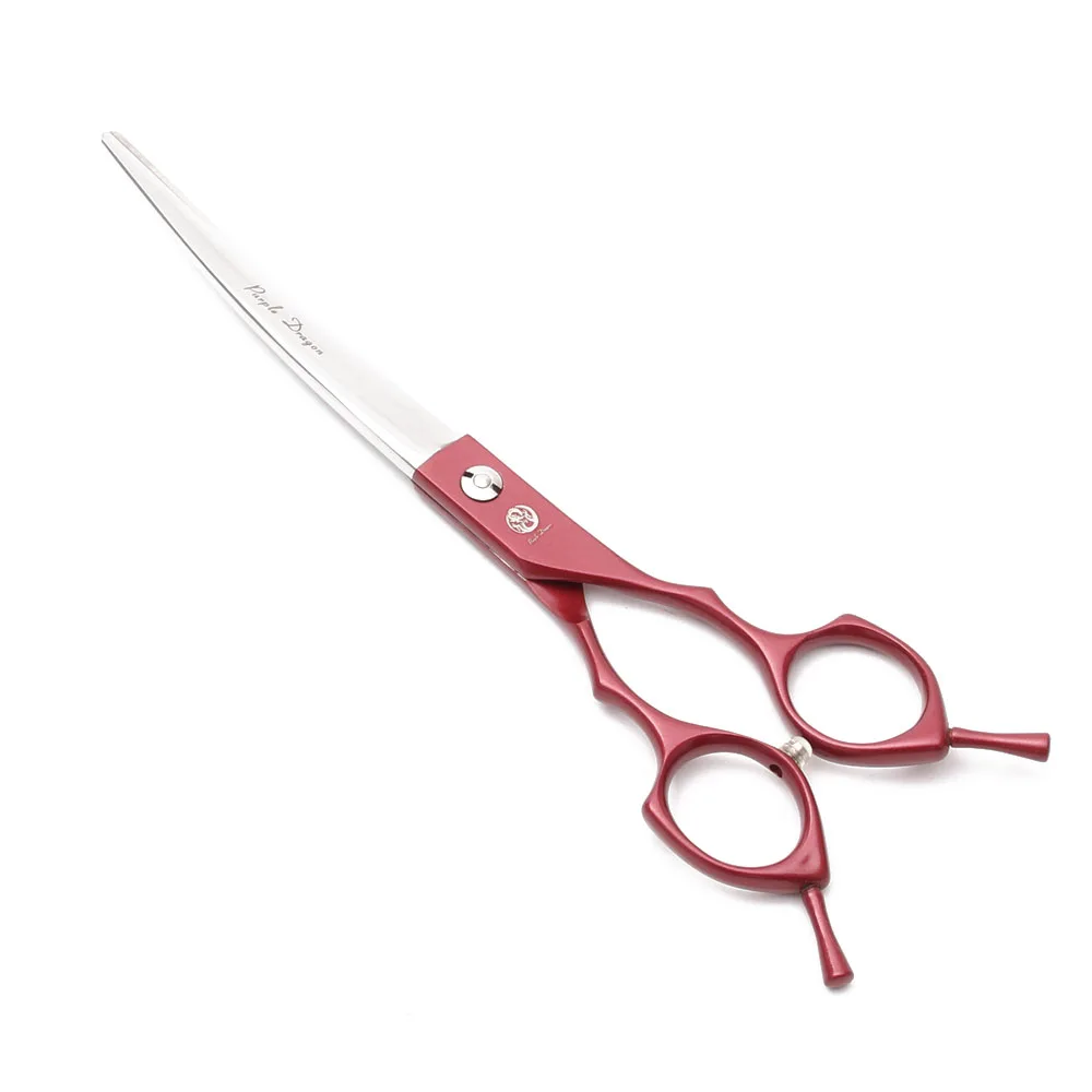 Suit 6.5" 7" 440C Dog Grooming Kit Straight Scissors Thinning Shears UP&Down Curved Shears Comb Professional Pet Scissors Z3009