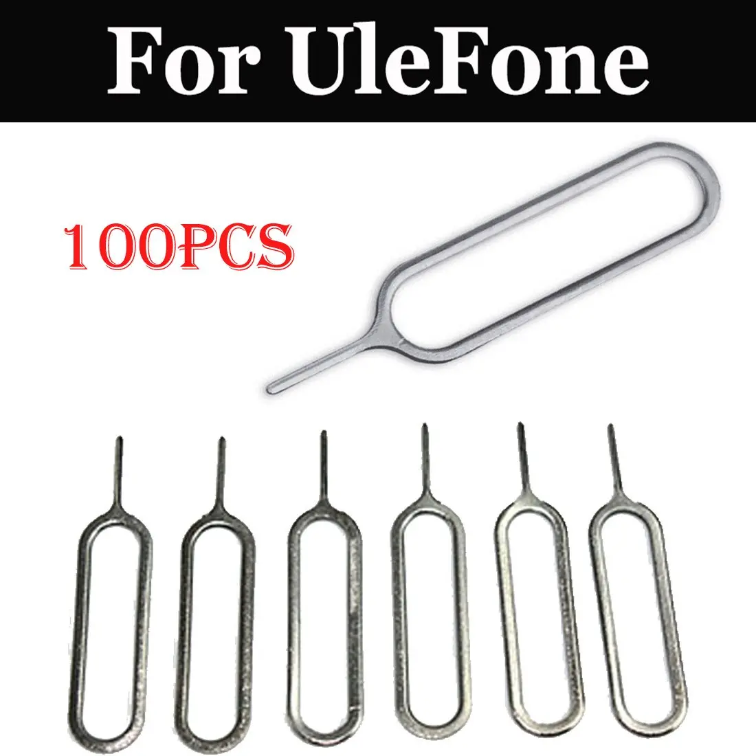 100 шт. Высококачественная игла для извлечения лотка sim карт UleFone Mix 2 S8 pro Power 3 Armor 5 S