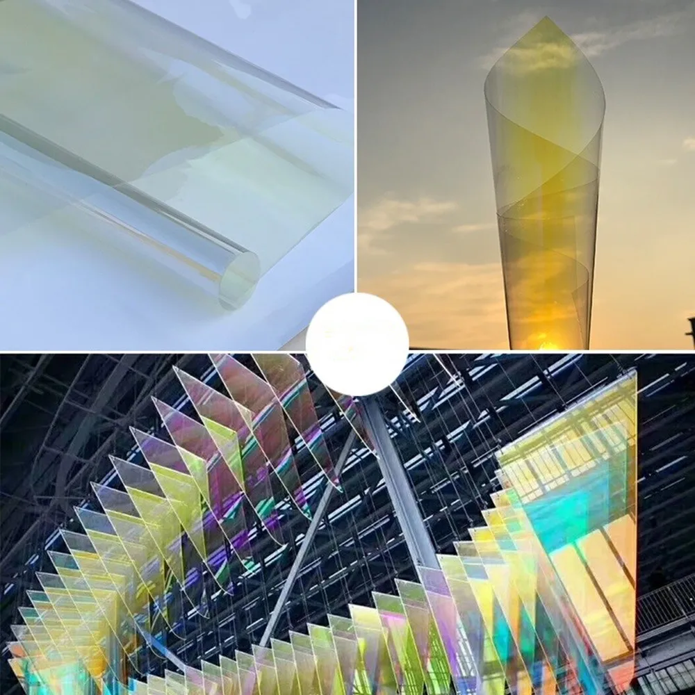 Лазерная фотопленка декоративная Цветовая меняющая цвет Наклейка на окно