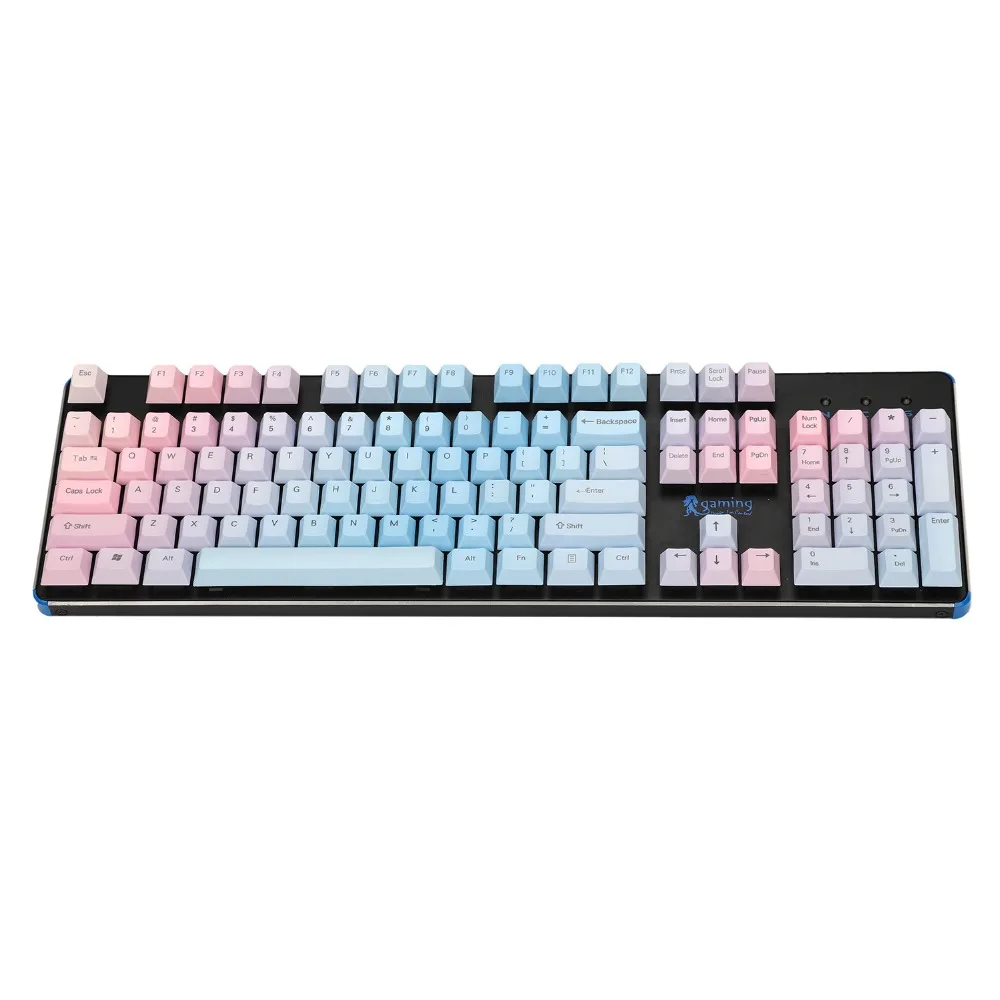 MP108/87 клавиши градиентной цветовой подсветки PBT Keycap для Corsair STRAFE K65 K70 logitech G710+ Проводная USB механическая клавиатура Keycap