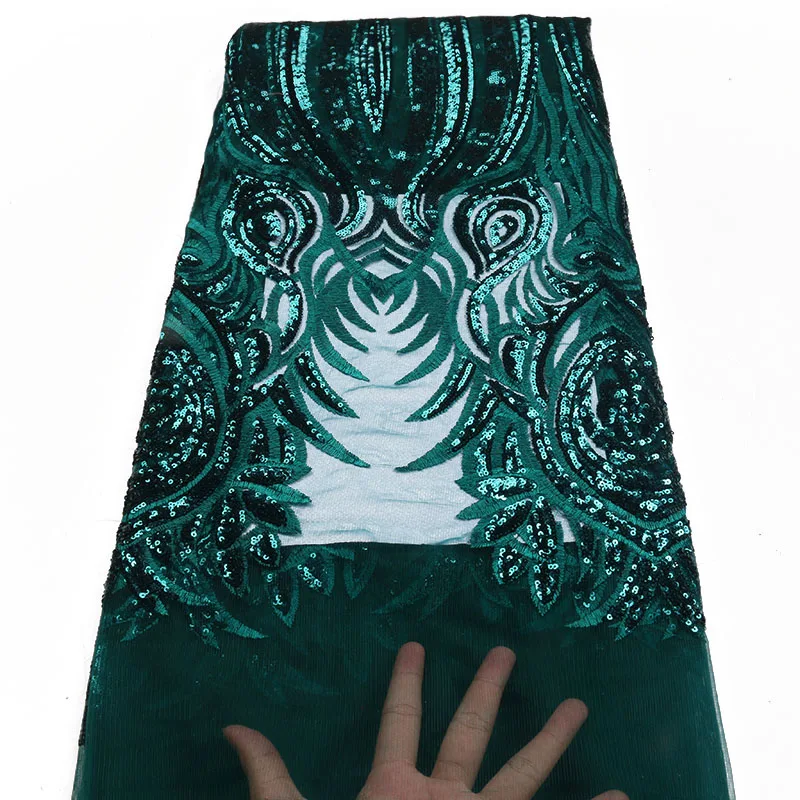 Африканский кружевной ткани 2018 высокое качество шнуровка Чирок Зеленые