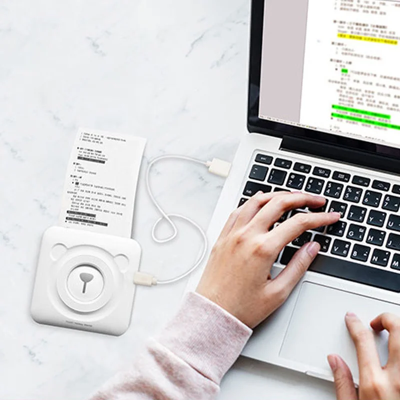Etmakit портативный фотопринтер Мини термопринтер Bluetooth для Мобильный телефон HSJ-19 |