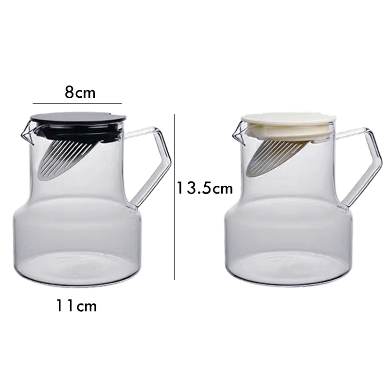 Clear Borosilicate Glass Teapot with Stainless Steel Infuser Strainer Heat Resistant Green Tea Pot Sangria Kettle | Дом и сад