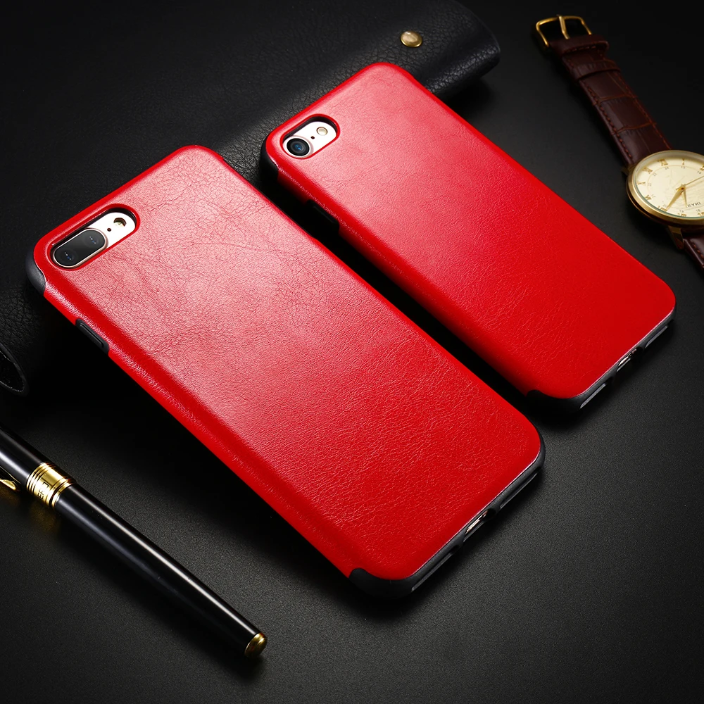 Искусственная кожа и силикон TPU чехол для телефона iPhone 6 6S 7 8 Plus X XS MAX XR роскошный