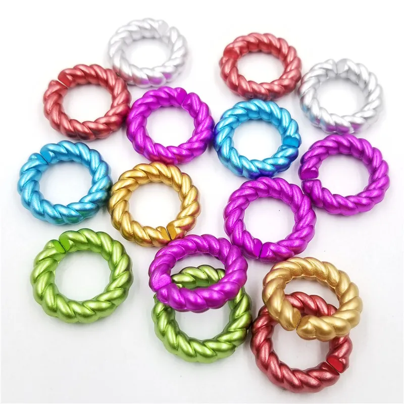 

2018 New Acrylic Loose Findings Jewelry making Bracelet DIY Beads 1Set Fashion Earrings For Jewelry Necklace Colours