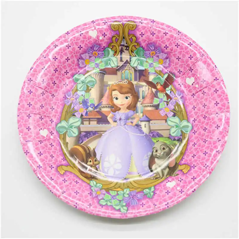 Тема принцесс украшения вечерние принадлежности одноразовая посуда одеваются