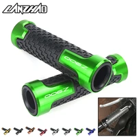 motorcycle hand grips 78 22mm cnc aluminum rubber gel handle grip for kawasaki z900 z900rs 2017 2018 2019