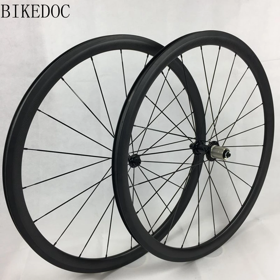 700c*23mm width high end carbon wheels 38mm tubular and clincher wheelset 3k/ud available bicycle wheel | Спорт и развлечения