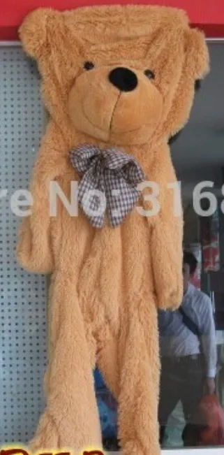 light brown Полуфабрикат плюшевый мишка плюшевая игрушка кожа медведя, пальто медведя DIY плюшевый мишка плюшевая игрушка 80 см 100 см 120 см 140 см 160 см 200 см - Высота: light brown