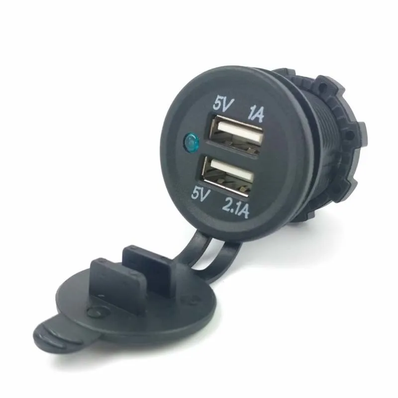 Водонепроницаемый автомобильный Автомобильный адаптер питания для мотоцикла