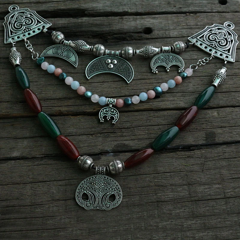Прямая поставка 1 шт. славянские украшения для женщин кулон ожерелье в этническом