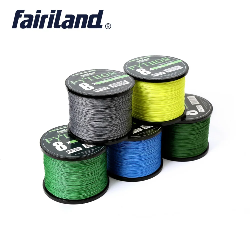 Fairiland 500 м/546yds 100% PE леска 8 прядей плетеная 21 80LB мультифиламентная рыболовная