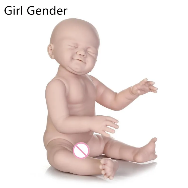 20Inch Boy Girl Reborn doll kit Full Limb Anatomically Correct Closed Eyes not Finished Product Baby Realistic Beborn Gifts | Игрушки и