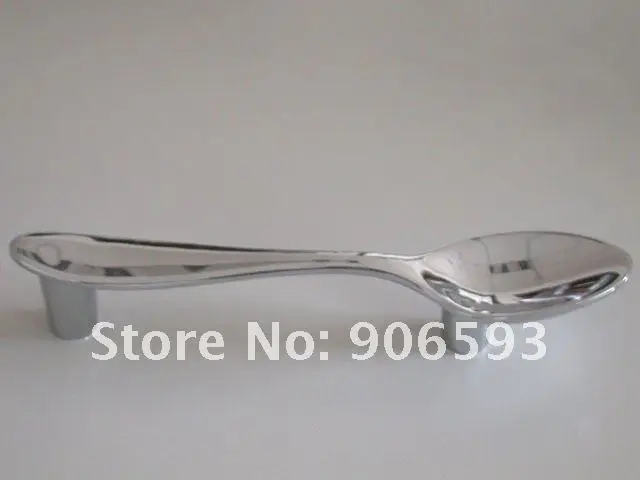 

12pcs lot free shipping Zinc alloy spoon shape kitchen cupboard and drawer handles
