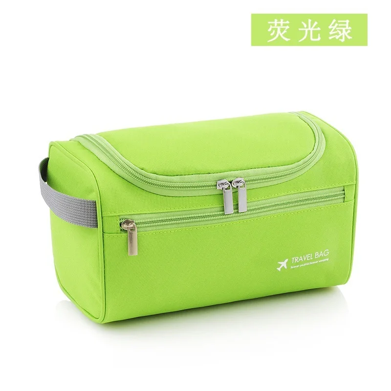 Горячая trousse de Туалет косметичка - Цвет: Fluorescent Green