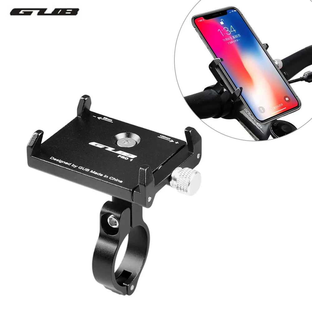 Нескользящий велосипедный регулируемый держатель для телефона GUB кронштейн крепления на руль подставка с