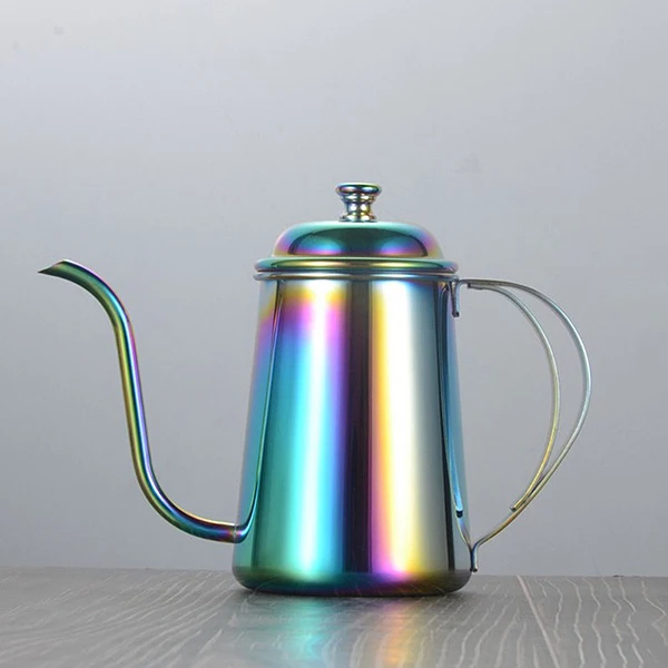 Multicolor 650 мл чайник из нержавеющей стали, чайник для кофе, утепленный чайник, высококачественный чайник, бутылка для кофе, кухонные аксессуары - Цвет: Multicolor
