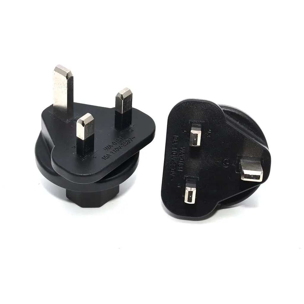 Вилка стандарта Великобритании BS1363A для розетки к разъему адаптера IEC320 C13