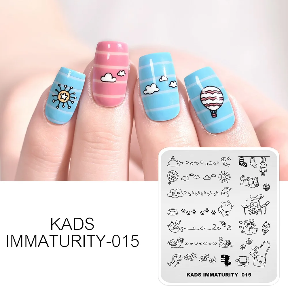 Immaturity 015 Новые пластинки для ногтей для штамповки 34 дизайнов Маникюр штамповка Фламинго Летняя мода природа изображения штамп для ногтей художественный трафарет - Цвет: Immaturity 015