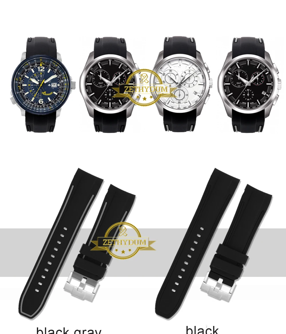 Силиконовый резиновый браслет для tissot T035 T055 ремешок для часов водонепроницаемый браслет для часов 23 мм 24 мм наручные часы