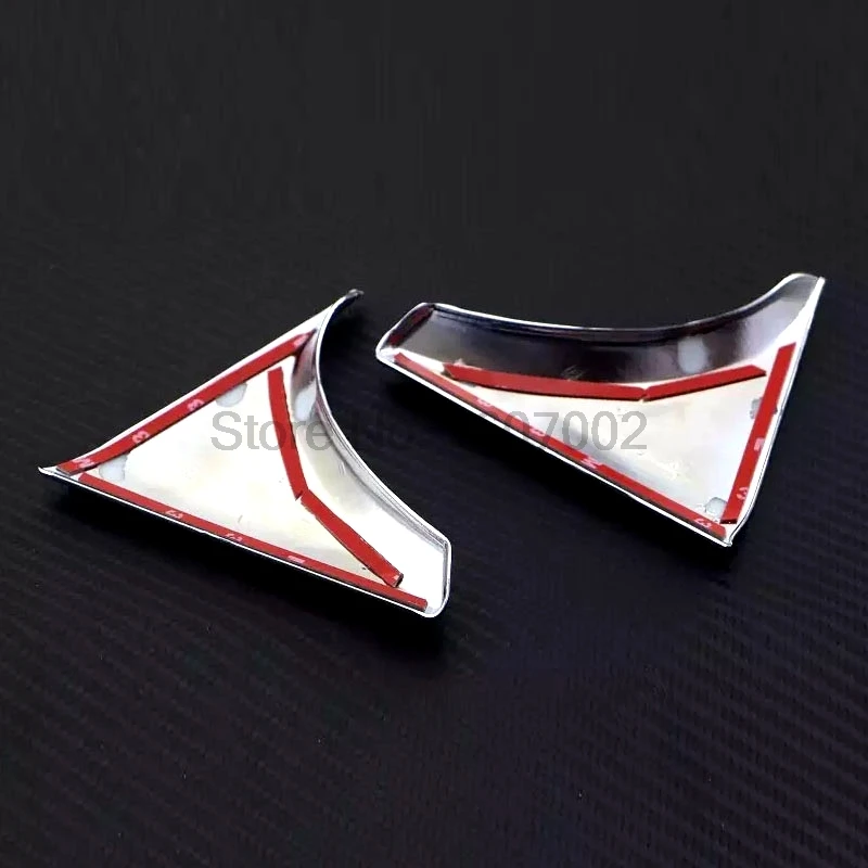 Fit For Nissan Qashqai 2014 2015 2016 2pcs Chrome Tail Rear Window Sequins Windshield Triangle Molding Trim Protectors | Автомобили и