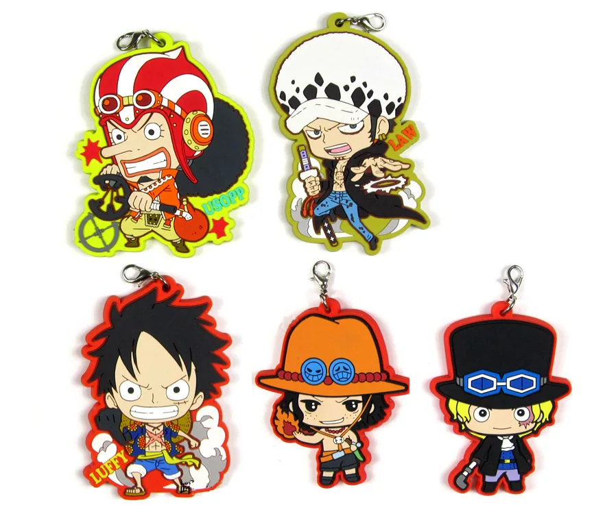 Новое поступление, один кусок, Luffy Ace Nami Sabo Боа Хэнкок Зоро Чоппер Трафальгар Ло японское аниме резиновый брелок на ремешке D168