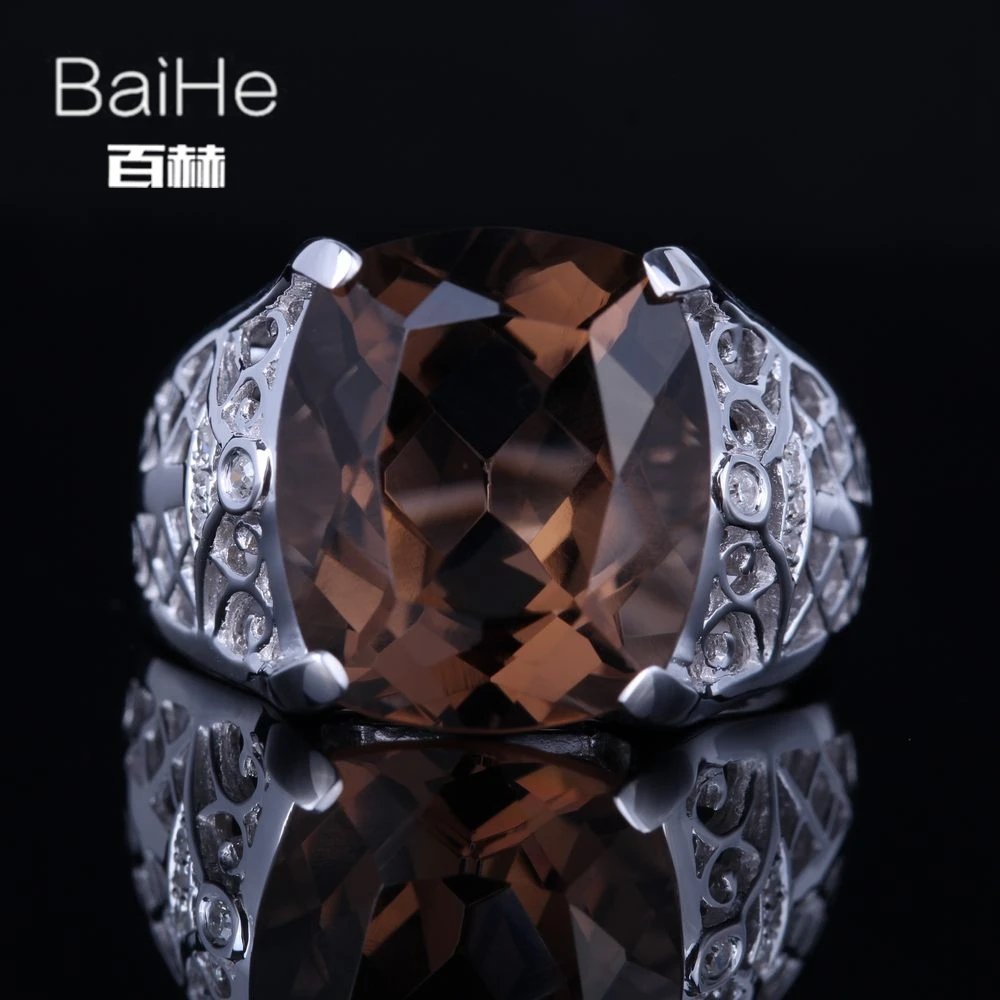 Женское Винтажное кольцо BAIHE белое золото 14 К (AU585) 8 карат сертифицированное