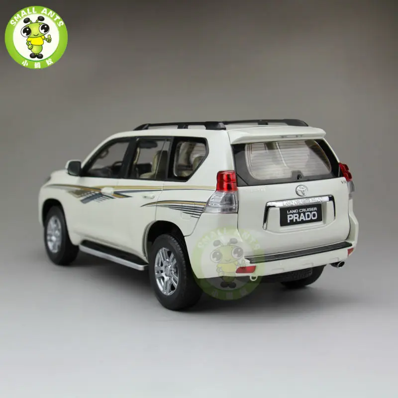 1:18 Масштаб Land Cruiser Prado литья под давлением модель автомобиля SUV игрушки для подарков коллекция хобби белый