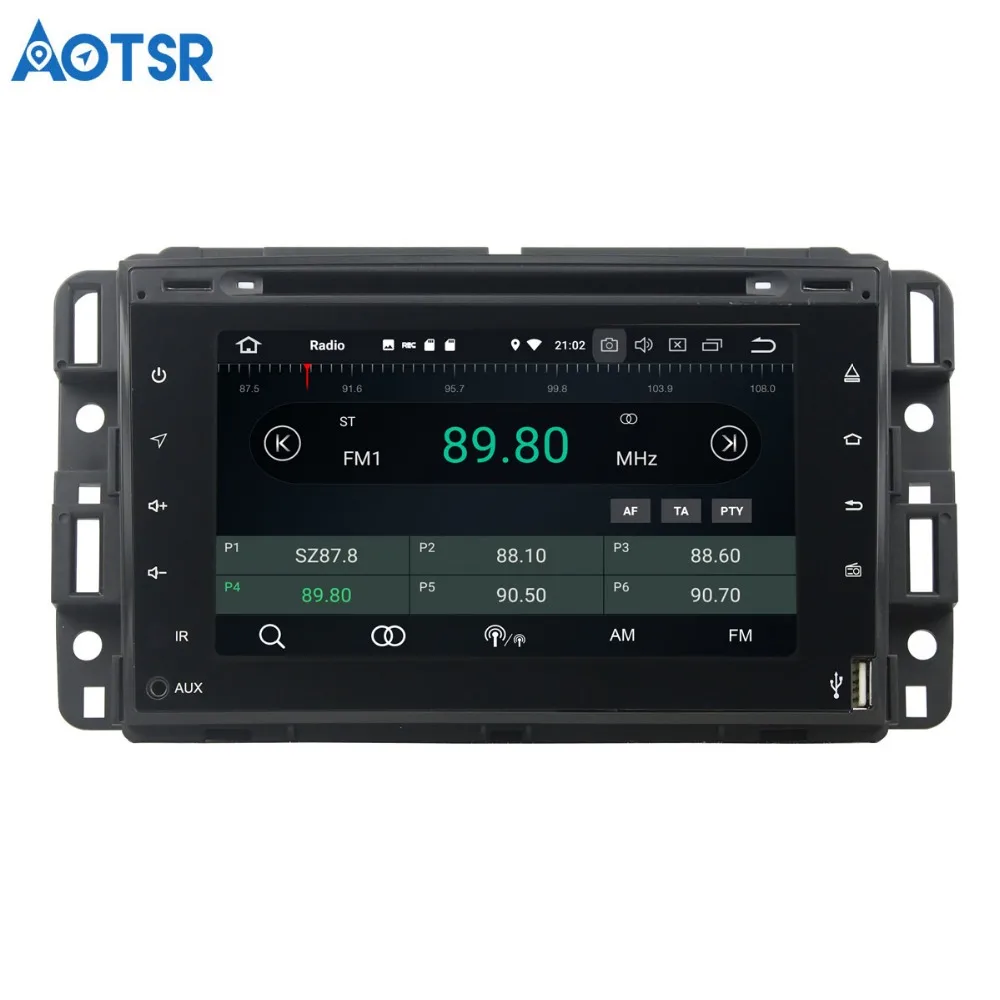 Автомобильный DVD плеер Aotsr Android 8 0 7 1 С GPS навигацией для GMC Yukon/Tahoe 2007 2012