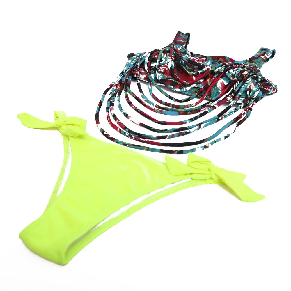 Игривый бикини 2018 новый сексуальный бахромой принт с повязкой для женщин