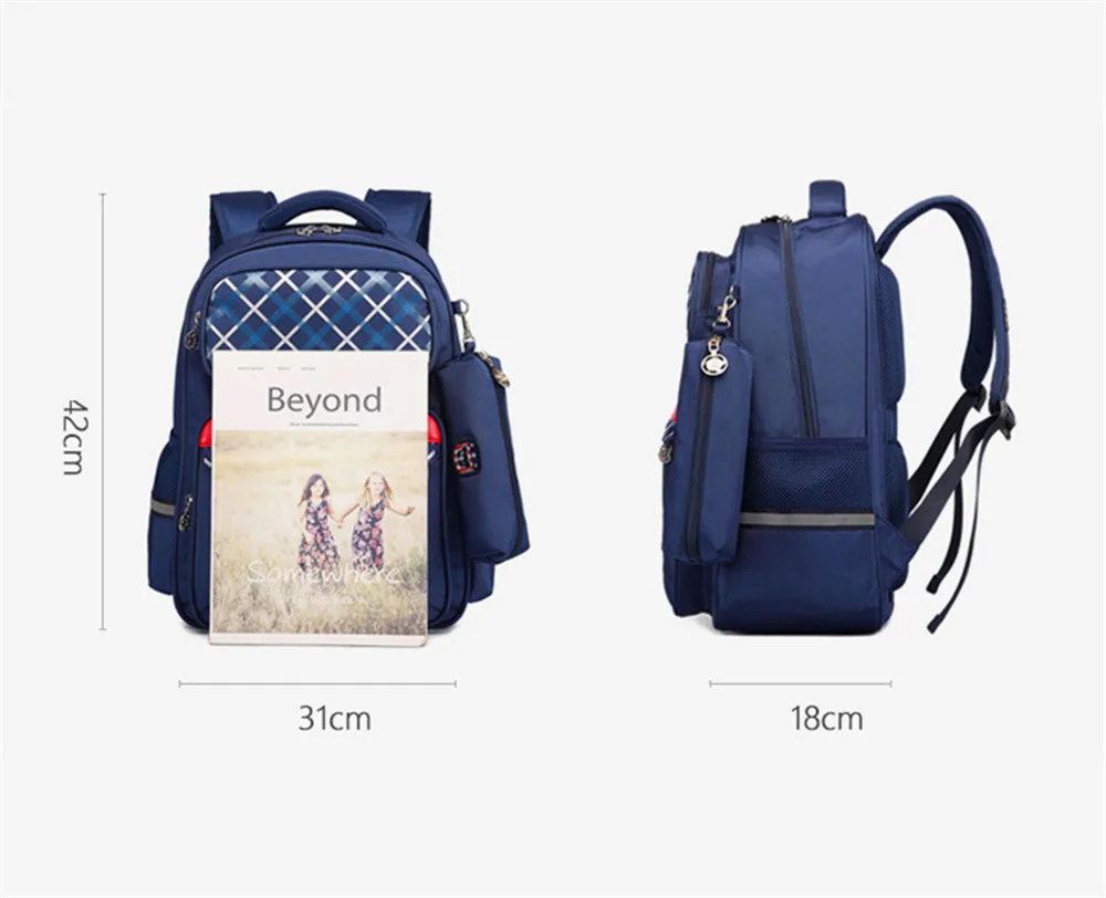 

Cartoon Kids School Bags for boys Girls Waterproof orthopedics School Backpack Student Book Bag Travel bags Children's Backpacks