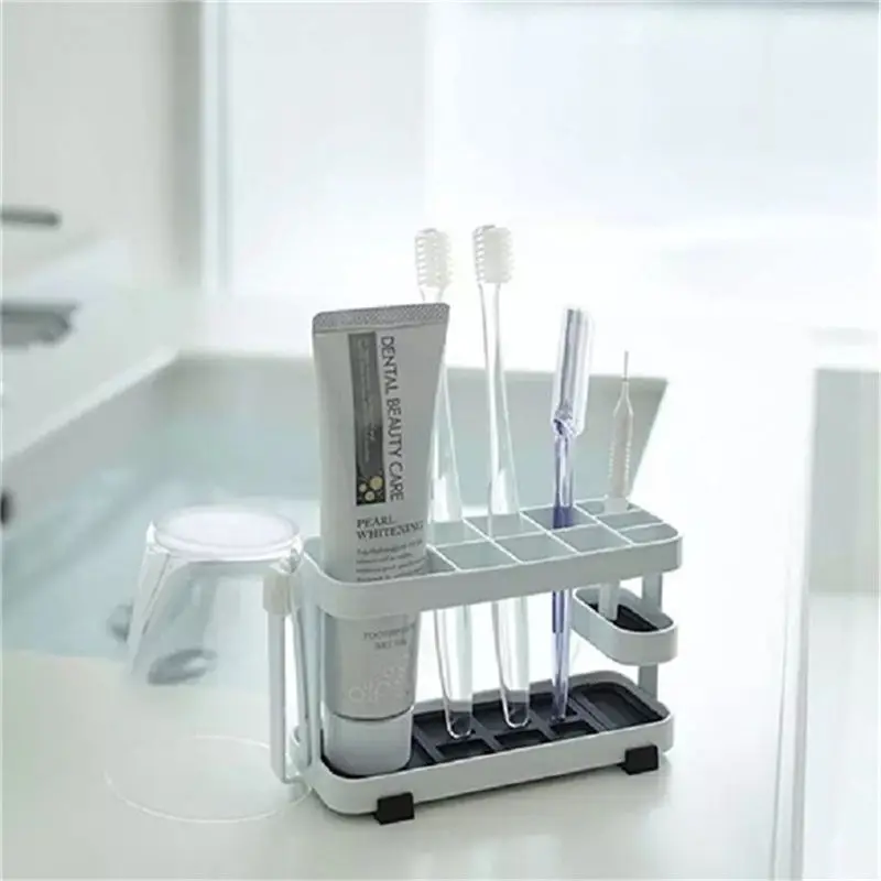 

1Set Metal Organizer Shaver Toothbrush Cup Wash Toothpaste Holder Lovers Washing Supplies Storage Box Bathroom Accessories