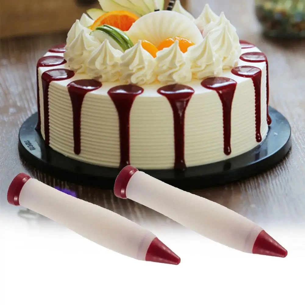 1 шт. Силиконовая ручка для письма еды Шоколадные украшения хлебобулочные